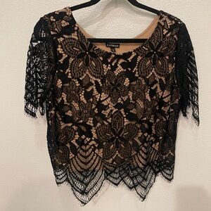 Express Black Lace Women's Top